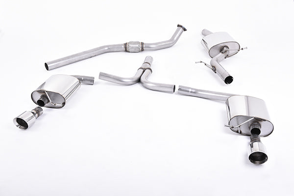 Milltek SSXAU302 Audi Cat-Back Dual-Outlet  (Inc. A4, A5)