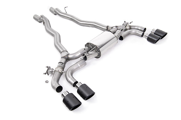 Milltek SSXBM1178 BMW Centre Resonator / OPF/GPF Back System With Carbon Jet-100 Trims 