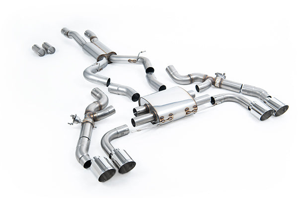 Milltek SSXBM1197 BMW OPF/GPF Back System - GT-115 Polished Trims  (Inc. X3, X4)