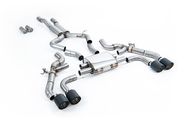 Milltek SSXBM1214 BMW OPF/GPF Back System - Jet-115 Carbon Trims  (Inc. X3, X4)