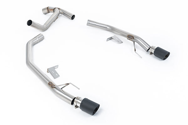 Milltek SSXFD447 Ford Twin Outlet (Ranger Raptor Style) With Jet-90 Carbon Tips (Inc. Ranger)