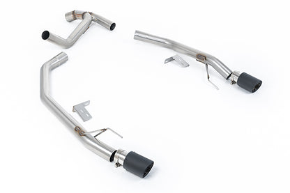 Milltek SSXFD447 Ford Twin Outlet (Ranger Raptor Style) With Jet-90 Carbon Tips (Inc. Ranger)