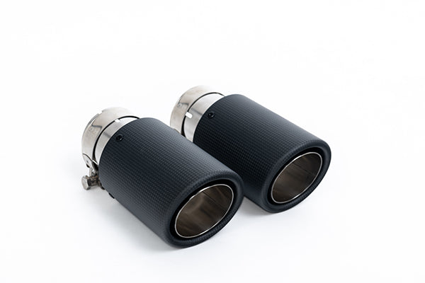 Milltek SSXFD447 Ford Twin Outlet (Ranger Raptor Style) With Jet-90 Carbon Tips (Inc. Ranger)