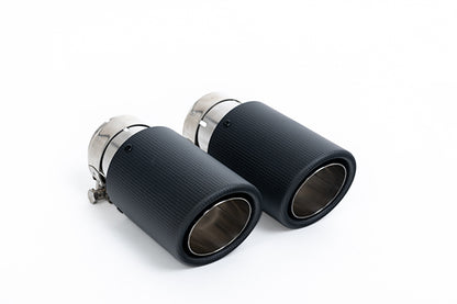 Milltek SSXFD447 Ford Twin Outlet (Ranger Raptor Style) With Jet-90 Carbon Tips (Inc. Ranger)