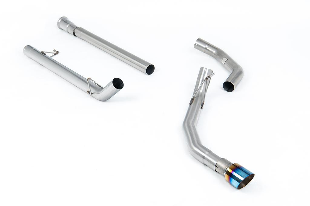 MillTek-SSXFD475-Cat-back Single Outlet - Non-Resonated (Louder) with GT-100 Burnt Titanium Tip | ML Performance Car Parts
