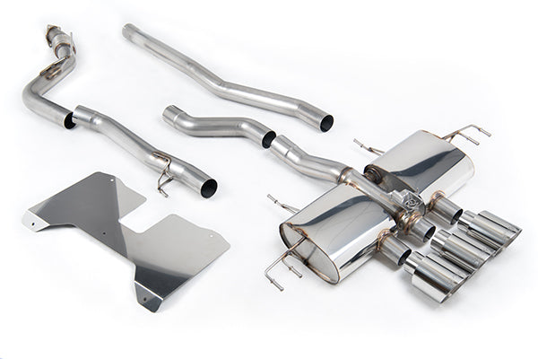 Milltek SSXHO275 Honda / Acura Non Resonated (Loudest) Valved Catback With GT-115 Polished Trims (Inc. Civic)