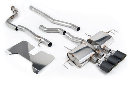 Milltek SSXHO279 Honda / Acura Non Resonated (Loudest) Valved Catback With Jet-115 Carbon Fibre Trims (Inc. Civic)