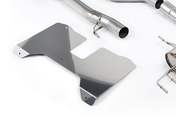 Milltek SSXHO285 Honda / Acura Non Resonated (Loudest) Valved Catback With Oe Style 2 X 4" And 1 X 4.5" Brushed Titanium Trims (Inc. Civic)