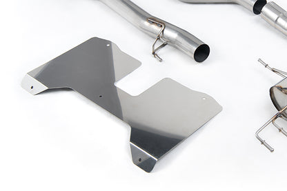 Milltek SSXHO285 Honda / Acura Non Resonated (Loudest) Valved Catback With Oe Style 2 X 4" And 1 X 4.5" Brushed Titanium Trims (Inc. Civic)