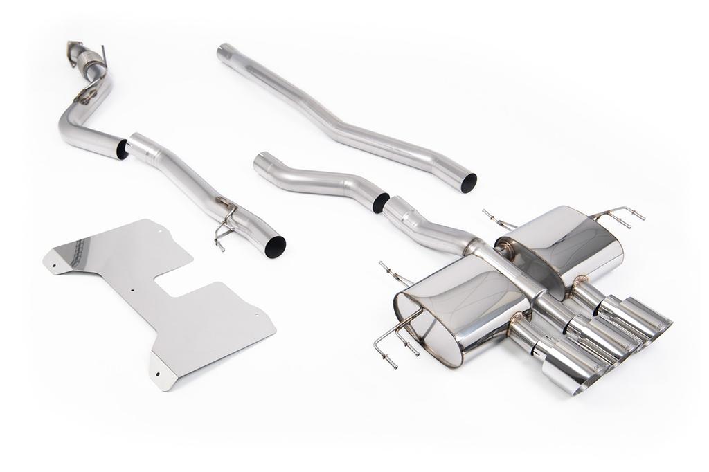 MillTek-SSXHO294-Cat-back Non Resonated (Loudest) NON-VALVED Catback with GT-115 Polished Trims | ML Performance Car Parts