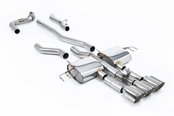 Milltek SSXHO305 Honda / Acura Cat-Back Non-Resonated (Loudest) With 3 X GT-115 Polished Trims (Inc. Integra)