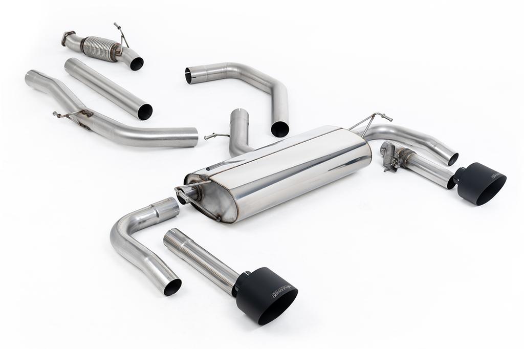 MillTek-SSXHY192-Cat-back Non Resonated Valved Catback with GT-139 Cerakote Black Trims | ML Performance Car Parts