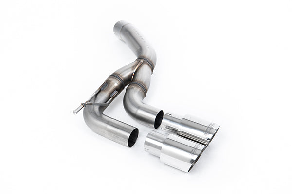 Milltek SSXLR163 Land Rover / Range Rover Rear Silencer with Twin GT-90 Polished Trims  (Inc. Defender)