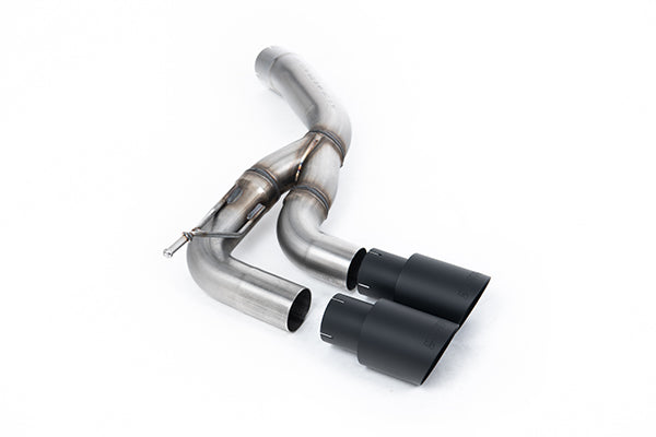 Milltek SSXLR164 Land Rover / Range Rover Rear Silencer with Twin GT-90 Cerakote Black Trims  (Inc. Defender)
