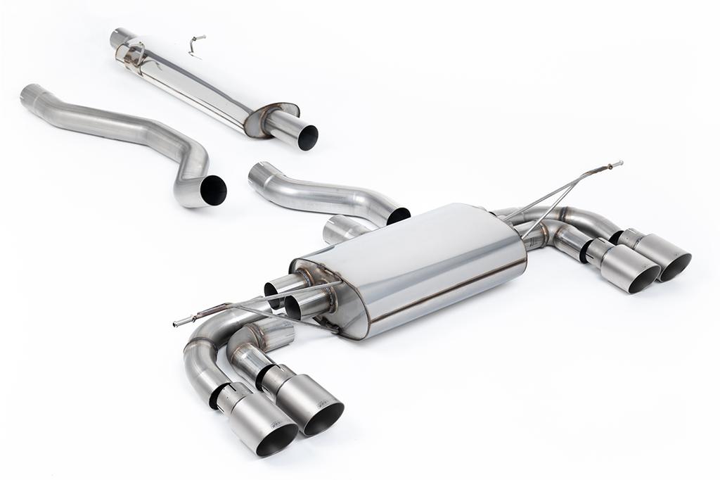 MillTek-SSXLR206-Particulate Filter-back OPF/GPF Back System with GT-90 Titanium Trims - ECE Approved | ML Performance Car Parts