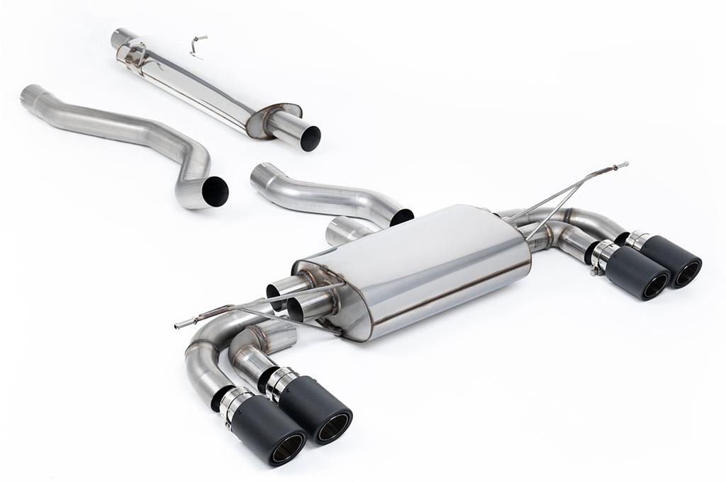 MillTek-SSXLR208-Particulate Filter-back OPF/GPF Back System with Jet-90 Carbon Trims - ECE Approved | ML Performance Car Parts