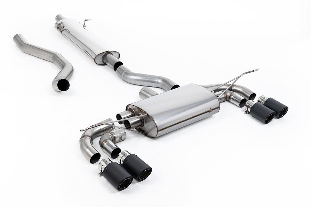 MillTek-SSXLR218-Particulate Filter-back OPF/GPF Back System with JET-90 Carbon Trims - ECE Approved | ML Performance Car Parts