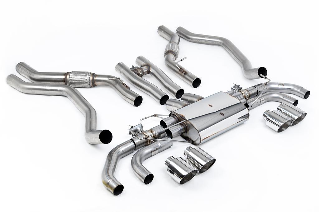 MillTek-SSXLR224-Cat-back OPF/GPF Back System with GT-115 Polished Tips | ML Performance Car Parts