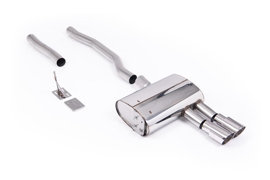 MillTek-SSXM497-Particulate Filter-back GPF Back with Polished GT-90 Trims | ML Performance Car Parts