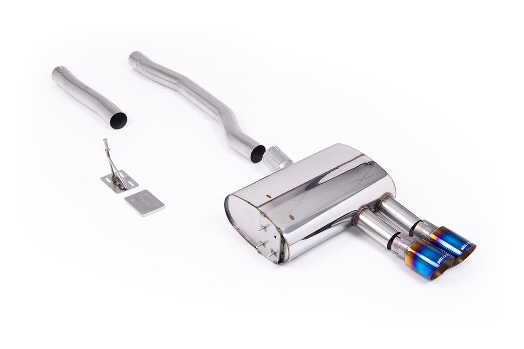 MillTek-SSXM500-Particulate Filter-back GPF Back with Burnt/Blue Titanium GT-90 Trims | ML Performance Car Parts