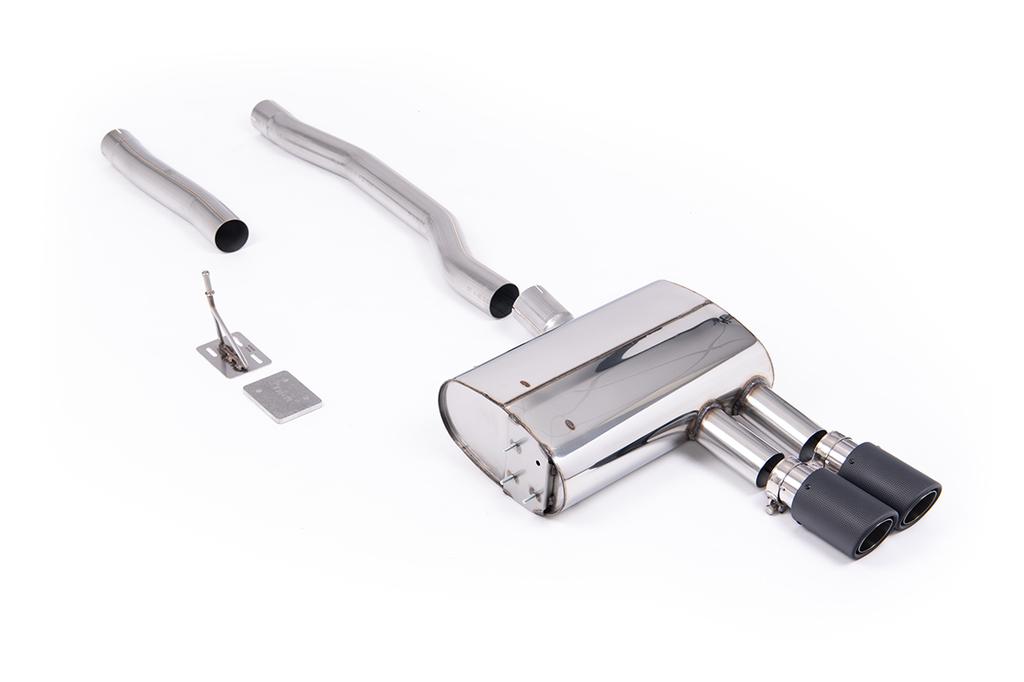 MillTek-SSXM501-Particulate Filter-back GPF Back with Carbon JET-90 Trims | ML Performance Car Parts