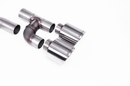 Milltek SSXVW692 Volkswagen Cat Back Golf R Style - Race (Loudest) With Polished Gt-115 Tips (Inc. Golf)