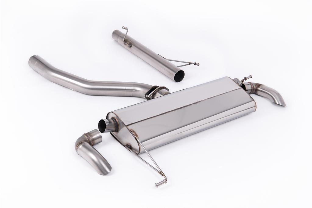 MillTek-SSXVW769-Cat-back 80mm / 3.15' Non-Resonated (Louder) System with Downturn Tips (No Cutting Required) | ML Performance Car Parts