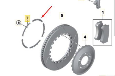 Alcon RSD3430X1173 BMW M2 CS Racing - Disc Bell Retaining Strap