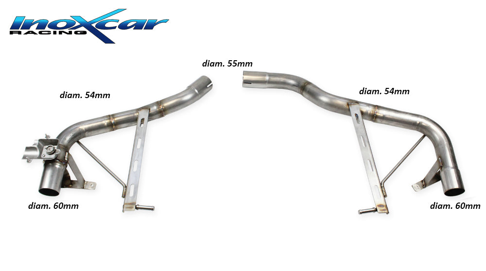 InoXcar VALV.MACAN.08 PORSCHE MACAN T 2.0 TFSI Rear Without Silencer R+L + Valve With Assembly Of Original Engine (Exclusive Assembly With Original End Pipe) 1 | ML Performance EU Car Parts