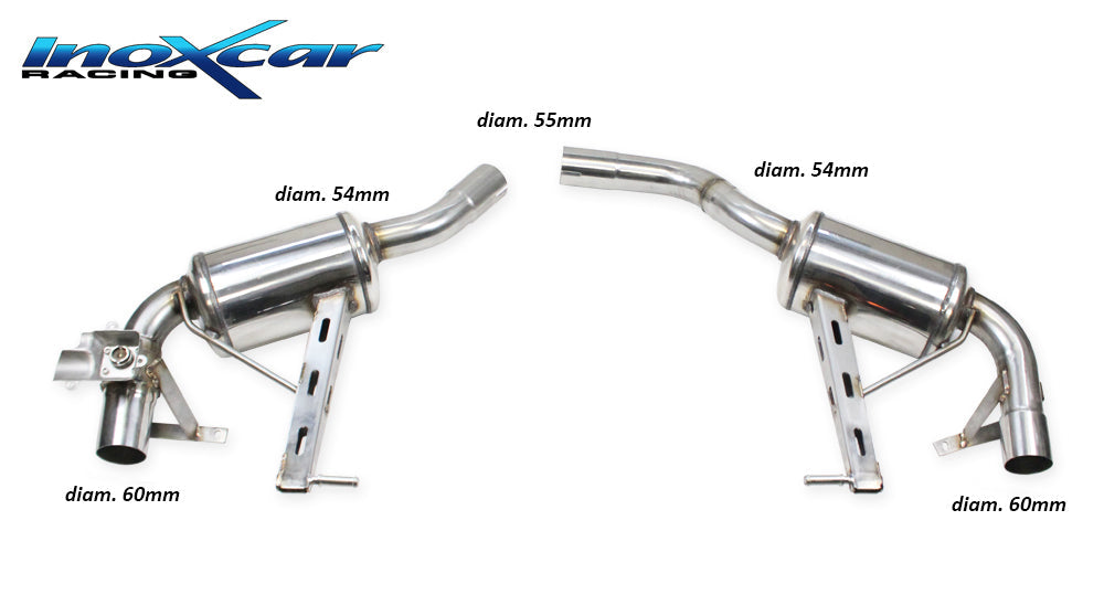 InoXcar VALV.MACAN.07 PORSCHE MACAN T 2.0 TFSI 08 Rear Silencer R+L + Valve With Assembly Of Original Engine (Exclusive Assembly With Original End Pipe) 1 | ML Performance EU Car Parts