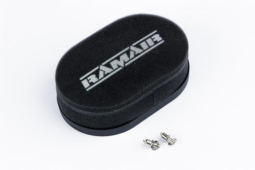 Ramair RS2V2-245-402 Carburettor Foam Air Filter with Blank Baseplate - 40mm Internal Height