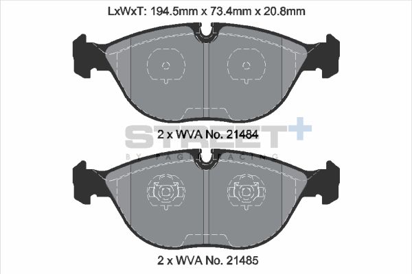PAGID Racing T8156SP2001 STREET+ Brake Pads