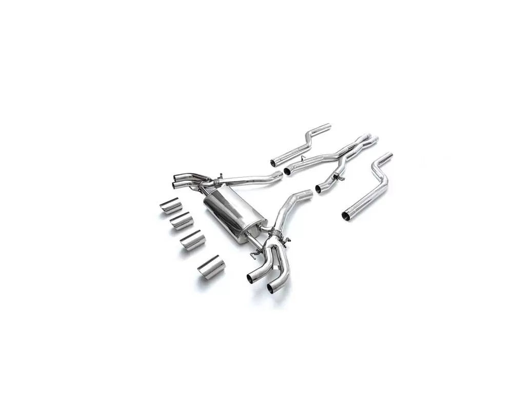 Valvetronic Exhaust System BMW G06 X6M with Chrome Silver Tips | ML Performance Car Parts