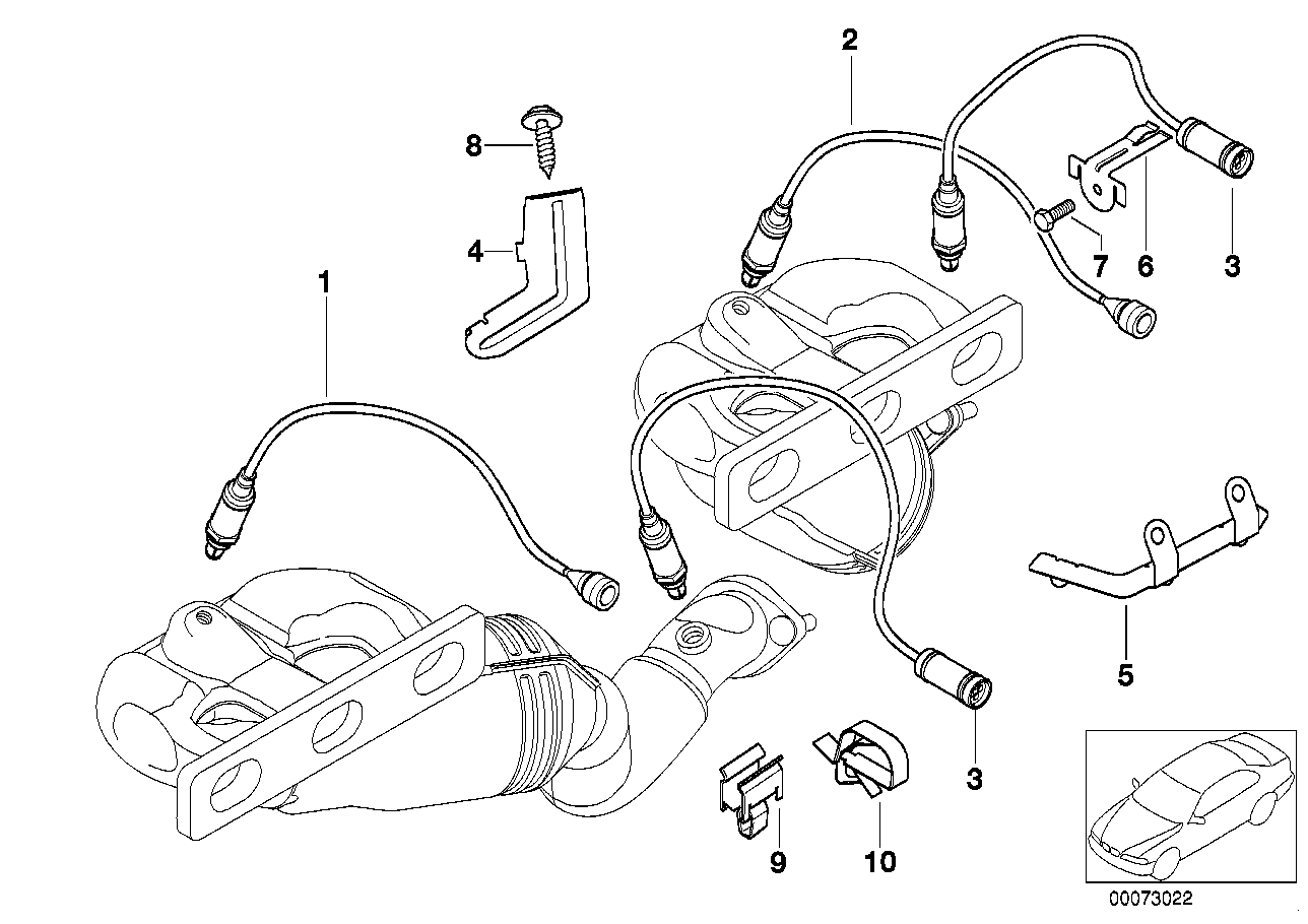 Genuine BMW 11781437586 Regulating Lambda Probe L=990MM | ML Performance EU Car Parts