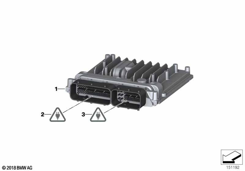 Genuine BMW 12147599881 Basic Cotrol Unit Dme MSD812 | ML Performance EU Car Parts