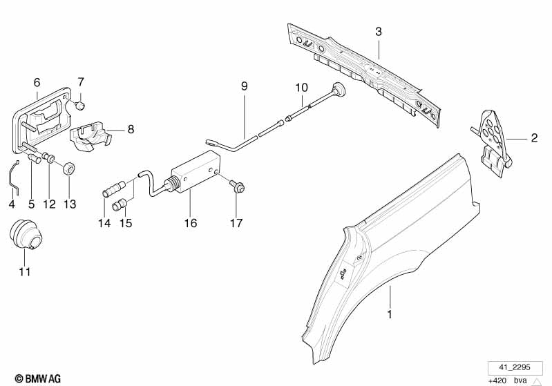 Genuine BMW 41348191708 Complete Tail Trim | ML Performance EU Car Parts