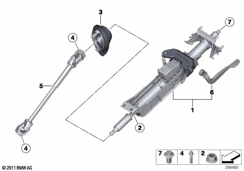 Genuine BMW 32306791297 Lower Joint Assy | ML Performance US Car Parts