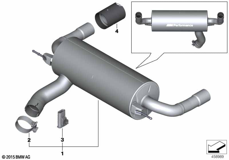Genuine BMW 18307614699 Muffler Clamp D=80,0 X 31,8MM | ML Performance EU Car Parts