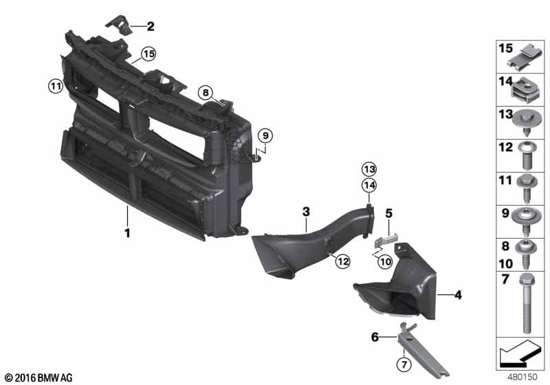 Genuine BMW 51748499131 Air Duct With Flap Control | ML Performance EU Car Parts