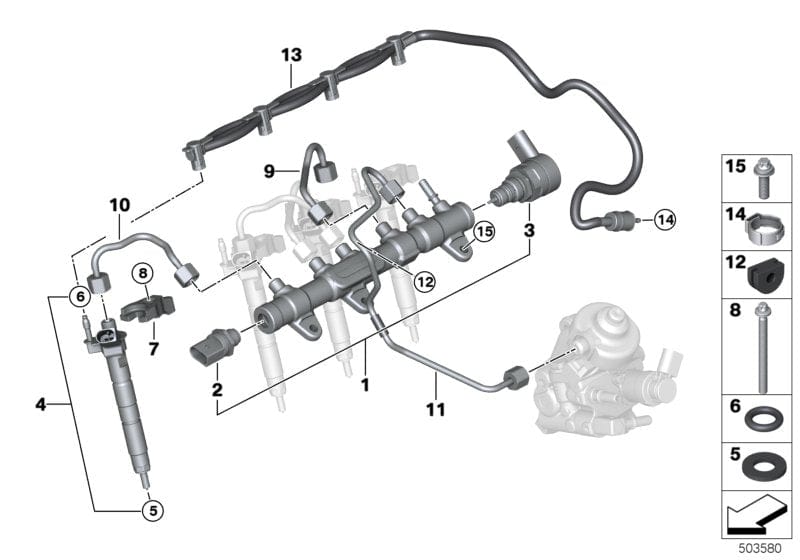 Genuine BMW 13538514151 Rp Injector | ML Performance EU Car Parts