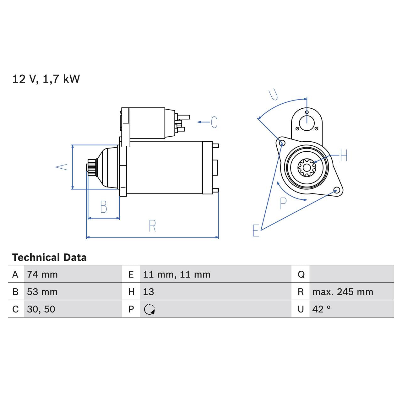BOSCH 0986024550 Starter