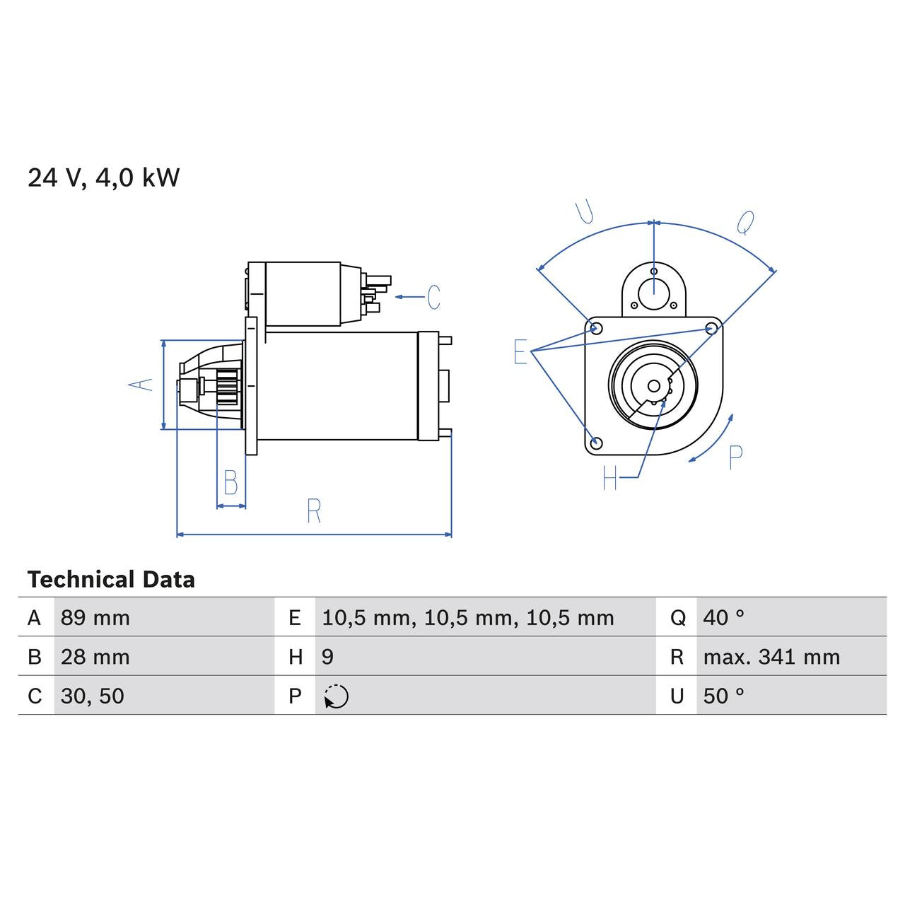BOSCH 0986011270 Starter