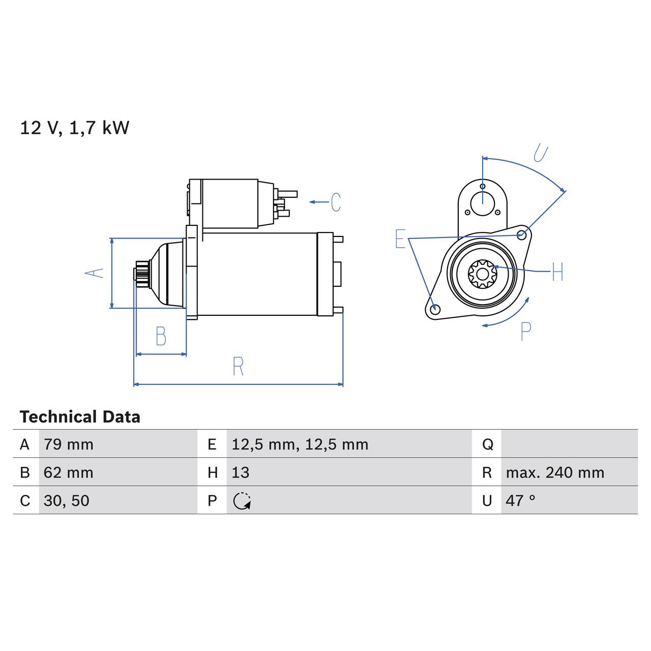 BOSCH 0986025150 Starter