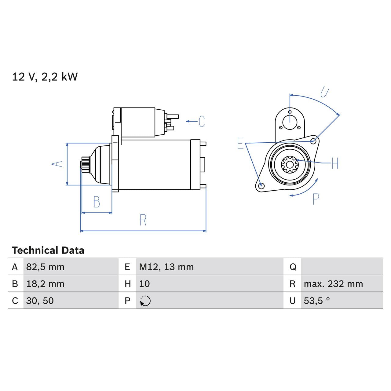 BOSCH 0986020601 Starter