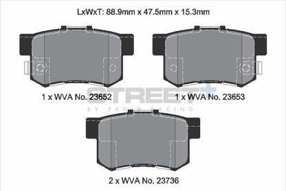 PAGID Racing T8034SP2001 STREET+ Brake Pads