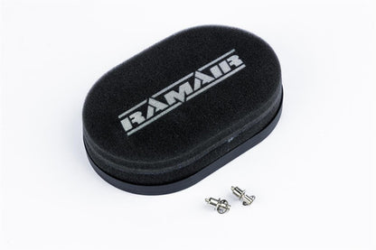 Ramair RS2V2-245-401 Carburettor Foam Air Filter with Blank Baseplate - 25mm Internal Height