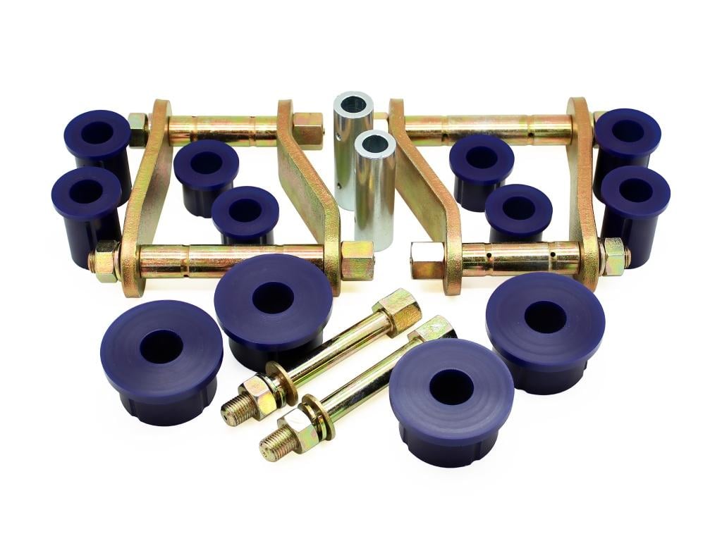 SuperPro KIT168SK Rear Leaf Spring - Bushing and Greaseable Shackle/Pin Kit