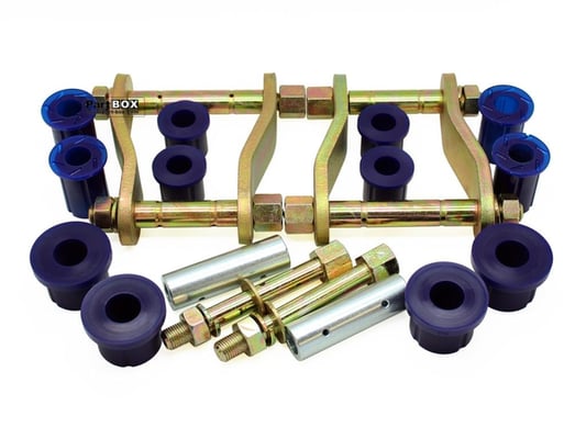 SuperPro KIT185SK Rear Leaf Spring - Bushing and Greaseable Shackle/Pin Kit - ÃÂ Holden Colorado RG, Isuzu D"Max & LDV T60 Hi"Rider (2012+)