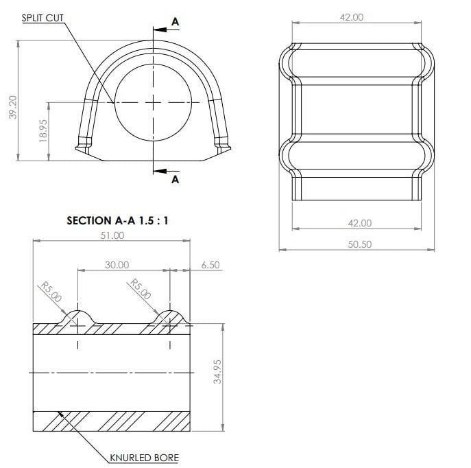 SuperPro SPF5504-21K LC300 Rear Sway Bar Bush Kit
