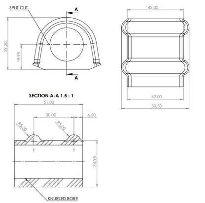 SuperPro SPF5504-21K LC300 Rear Sway Bar Bush Kit